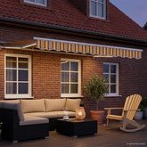 Ręczny ramowy zewnętrzny markizowy z LED 3,5 x 2,5 m
