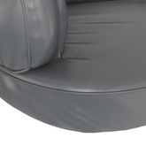 vidaXL Ergonomiczne legowisko dla psa, szare, 88x65 cm, sztuczna skóra