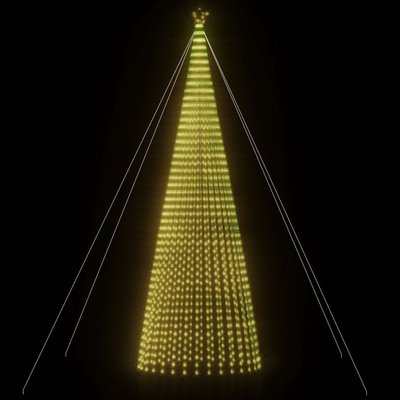 Choinka LED 1544 LEDs Ciepła biel 500 cm