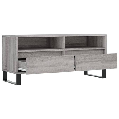 vidaXL Szafka pod TV, szary dąb sonoma, 100x34,5x44,5 cm