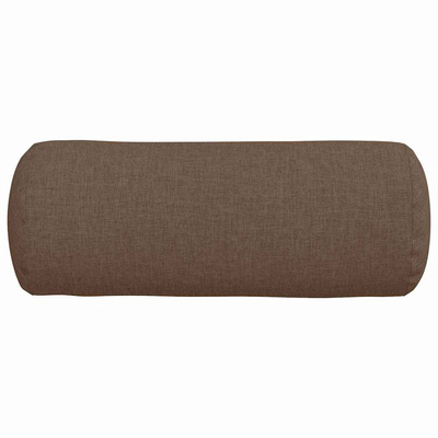 Poduszki Wałkowe 2 pcs Brązowy ? 15 x 40 cm tkanina