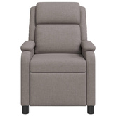 Fotel recliner Ciemnoszary tkanina