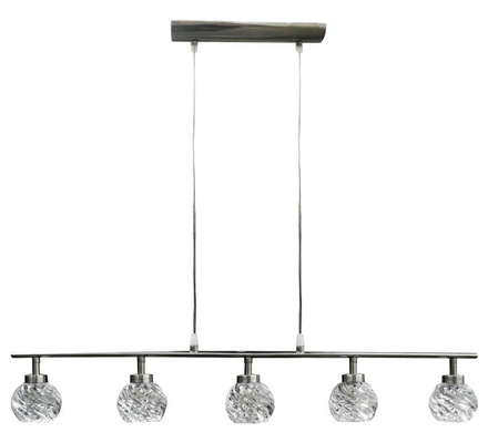 Lampa wisząca Gira metalowo-szklana 11-punktowa do salonu nad stół G9