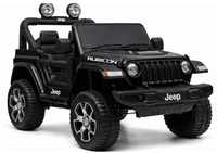 Auto na Akumulator Jeep Rubicon Światła LED MP3 Pilot 4x4 Czarny