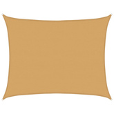 Żagiel przeciwsłoneczny, 160 g/m?, piaskowy, 6x8 m, HDPE