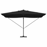 Parasol plażowy Czarny 352 x 251 x 265 cm Poliester i aluminium