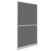 Screen na owady z zawiasami Biały i czarny 120 x 240 cm