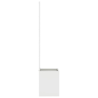 Ekran zapewniający prywatność w ogrodzie Biały 32 x 150 cm