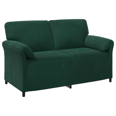 Sofa dwuosobowa Ciemnozielony 158 x 83 x 95 cm Welur