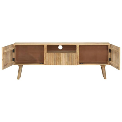 vidaXL Szafka pod TV, 140x30x49 cm, lite drewno mango