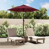 Parasol, burgundowy, 200 x 224 cm, aluminium