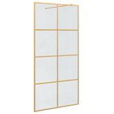 Ściana prysznicowa typu walk-in złoty 100 x 195 cm