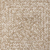 Dywany pokojowe Naturalne i białe 120 x 120 cm Juta