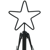 Choinka Stożkowa Świąteczna z podstawą Czarny 60 cm Stal