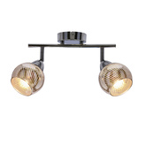 Lampa sufitowa FORT listwa ze szklanymi kloszami regulowana 2-punktowa do kuchni