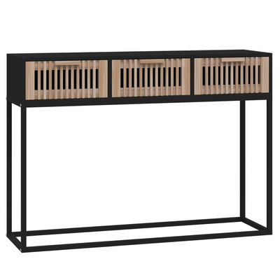 Stolik konsolowy, czarny, 105x30x75 cm