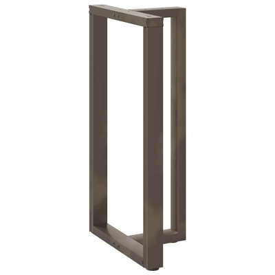 Nogi do stołu barowego w kształcie litery T 2 szt. Czarne 60x35x(110-111) cm Stal