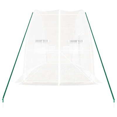 Szklarnia ze stalową ramą, biała, 12 m?, 6x2x2,85 m