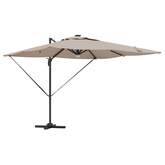 Parasol Roma Ze LED Lights Ciemnoszary 286 x 284 x 270 cm