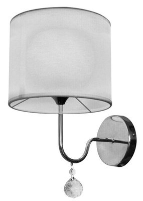 Lampa ścienna kinkiet 1X60W E27 biały BRAVA 21-23230