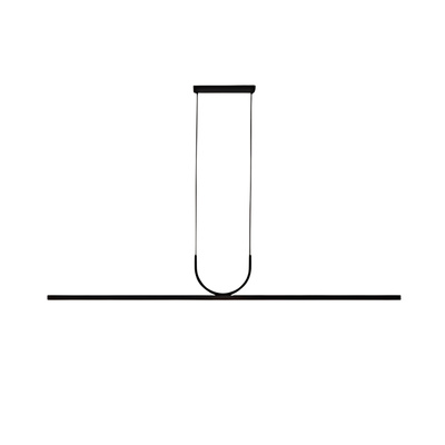 Lampa wisząca Abigali Persivald 24W liniowa 120cm czarny