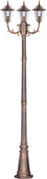 Wysoka zewnętrzna lampa stojąca K-7009A2/3 czarna/złota z serii STANDARD KAJA