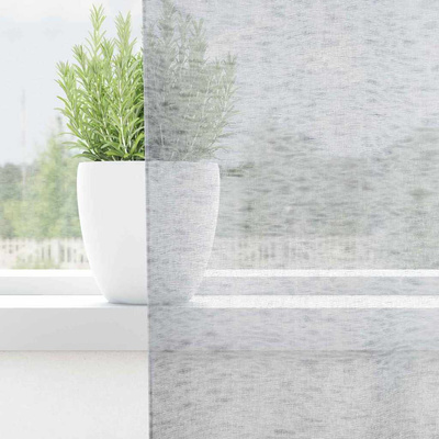Firany Voile 2 pcs Ciemnoszary 260 x 140 cm Poliester