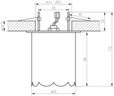 Oprawa stropowa chrom bezbarwny kryształ 40W G9 SK-73 Candellux 2203973