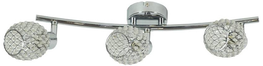 Lampa ścienna candellux clear 93-09913 listwa g9 transparentny