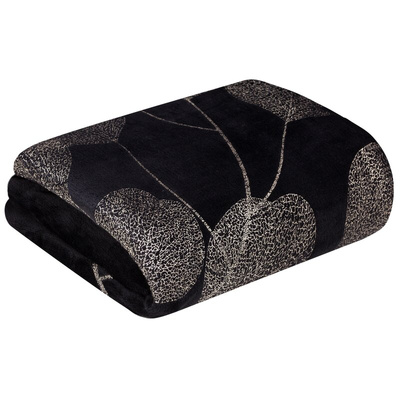 Koc Fla czarny 150x200