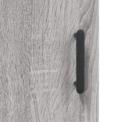 vidaXL Biurko, szary dąb sonoma, 140x50x75 cm, materiał drewnopochodny wariant 6