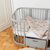 Łóżeczko 7w1 Szare