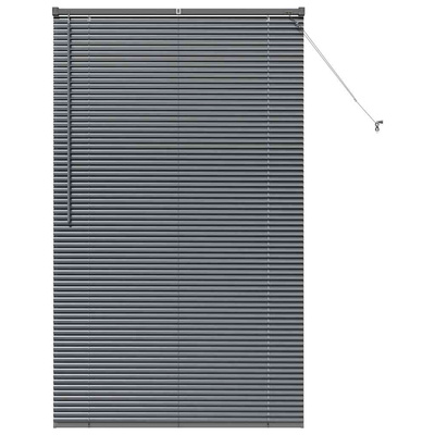 Żaluzje weneckie Ciemnoszary 175 x 100 cm Aluminium