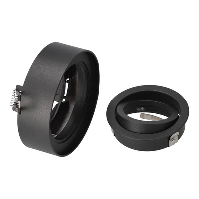 Punktowa oprawa sufitowa wpuszczana SKAND 1 MINI Black IP20 okrągła czarna EDO777127 EDO Solutions