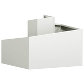 Doniczka ogrodowa Biały 60 x 60 x 50 cm Stal zimnogięta