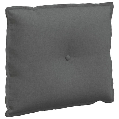 Poduszka na plecy Ciemnoszary 60 x 19 x 50 cm tkanina
