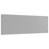Panel kuchenny Jasnoszary 120 x 40 cm szkło hartowane
