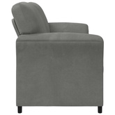 Sofa dwuosobowa ciemnoszary 138 x 83 x 95 cm Welur