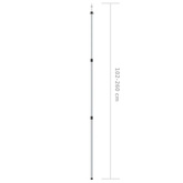 Teleskopowe słupki do tarpa, dł. 102-260 cm, 2 szt., aluminium
