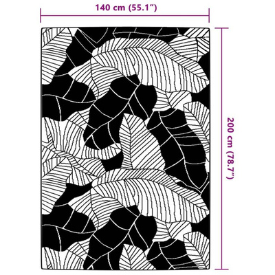 vidaXL Dywan zewnętrzny, zielony, 140x200 cm, PP model standard