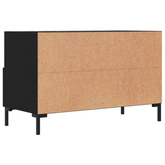 vidaXL Szafka pod TV, czarna, 80x36x50 cm, materiał drewnopochodny model standard