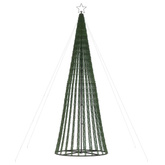 vidaXL Stożkowa choinka z lampek, 688 zimnych białych LED, 300 cm