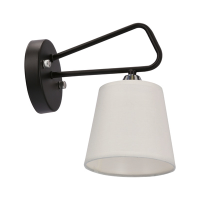 Kinkiet metalowy czarno/biały nowoczesny Morley Ledea 50401090