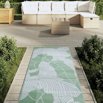 vidaXL Dywan zewnętrzny, zielony, 80x250 cm, PP