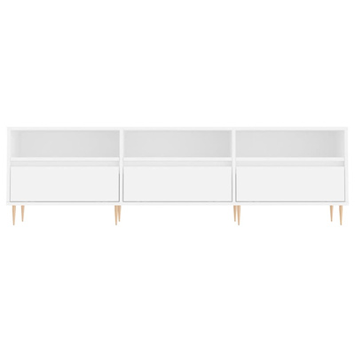 vidaXL Szafka pod TV, biała, 150x30x44,5 cm, materiał drewnopochodny