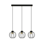 Lampa wisząca AJAX 3 BLACK/GOLD