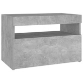 Szafka nocna z oświetleniem LED, szarość betonu, 60x35x40 cm