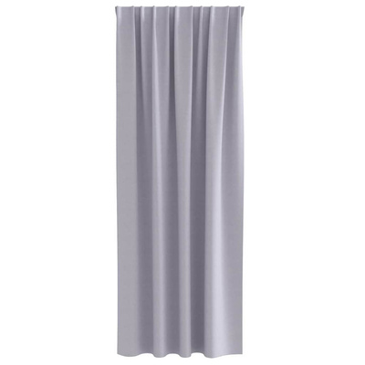 Firany blackout z kółkami 2 pcs Metaliczny Szary 245 x 140 cm