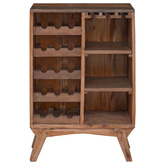 Stojak Brązowy 60 x 30 x 90 cm Lite Drewno Recyklingowe