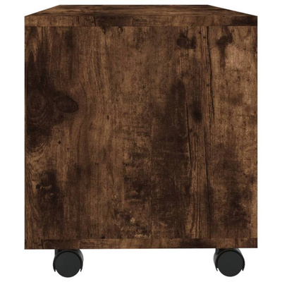 vidaXL Szafka pod TV, na kółkach, dąb sonoma, 90x35x35 cm